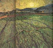 Vincent Van Gogh Enclosed Field with Risihng Sun (nn04) painting